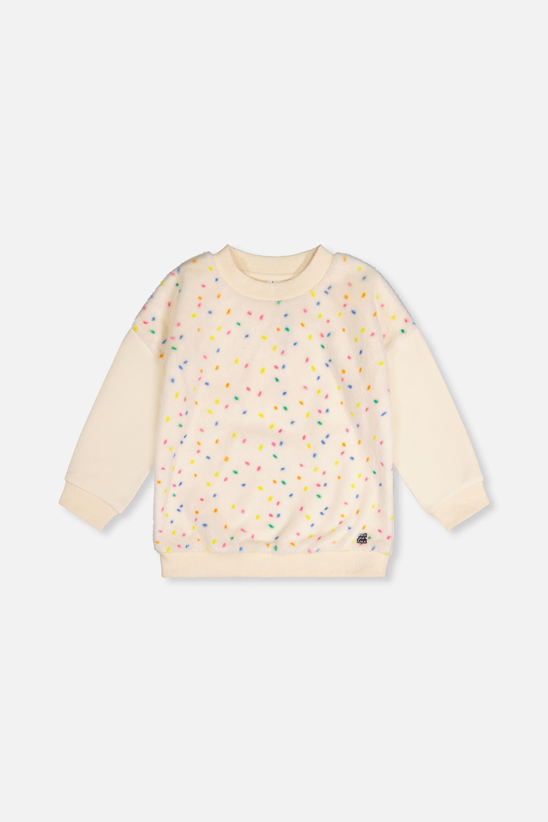 Off-white two-tone sweater