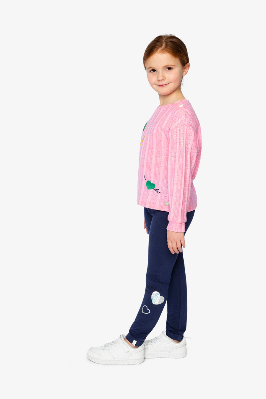 dark blue organic cotton leggings