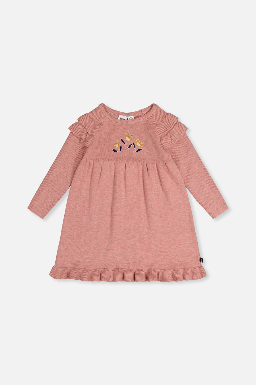 Pink knit dress