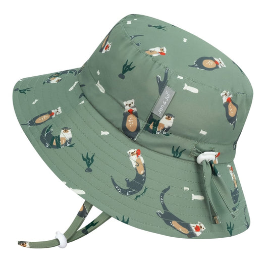 Kids water repellent bucket hat ( otter)