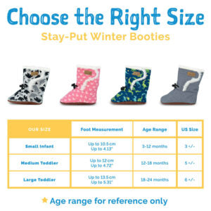 Stay-Put Winter Baby Bootie( fur Lined)￼