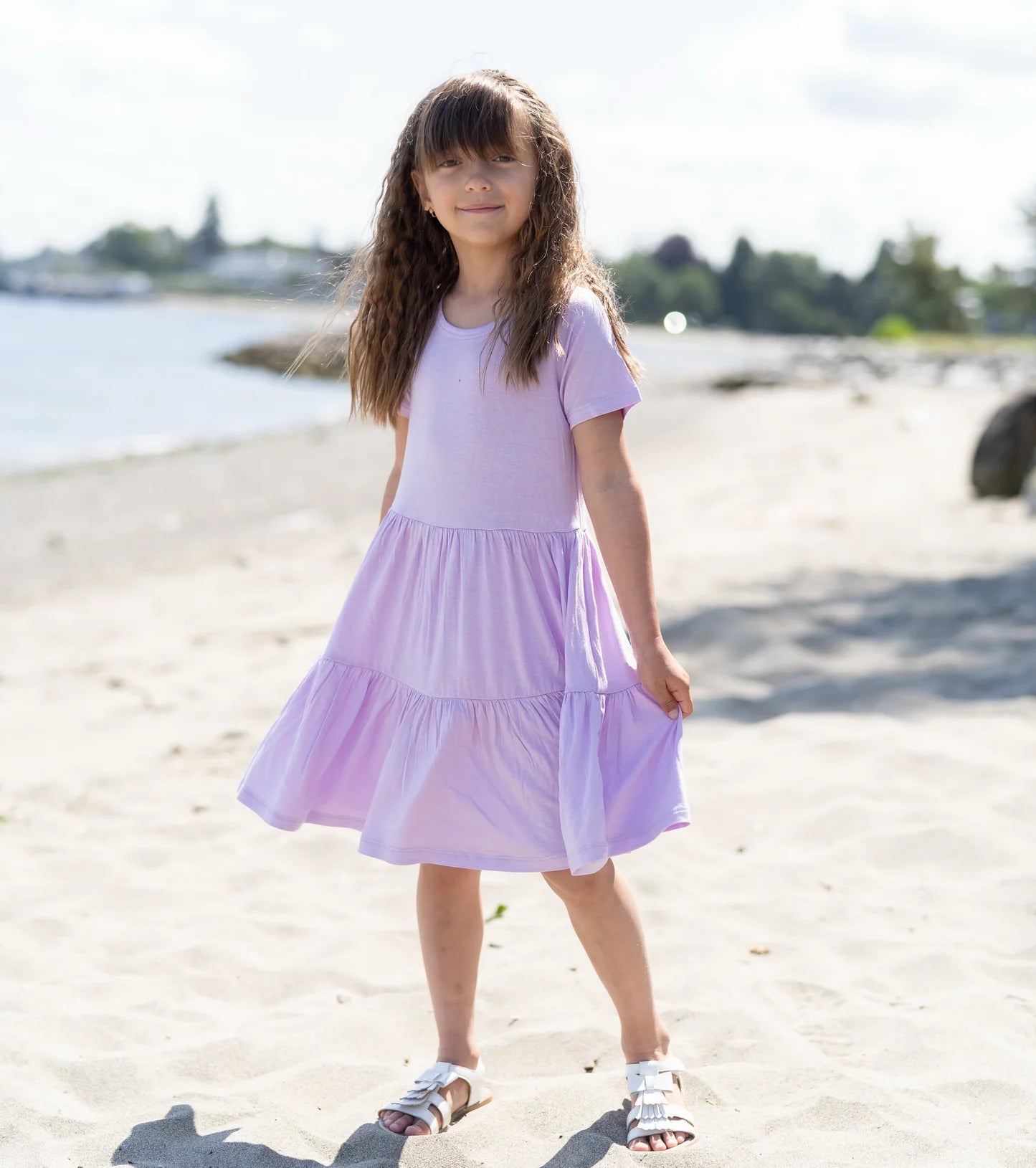 Bamboo Tiered Dress with Bloomer