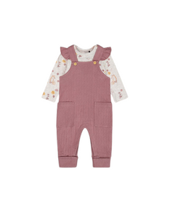 Organic Cotton Overall & Onesie Set