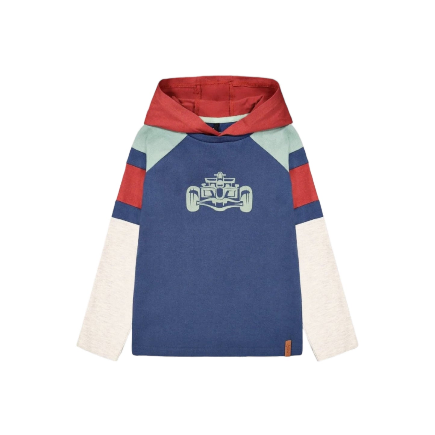 Cotton Hooded Long Sleeve Top
