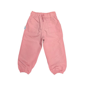 Jan & Jul Cozy-Dry Kids Girls Rain & Snow Pants (Fleece Lined) -  (Watermelon Pink - Size 8 Years)