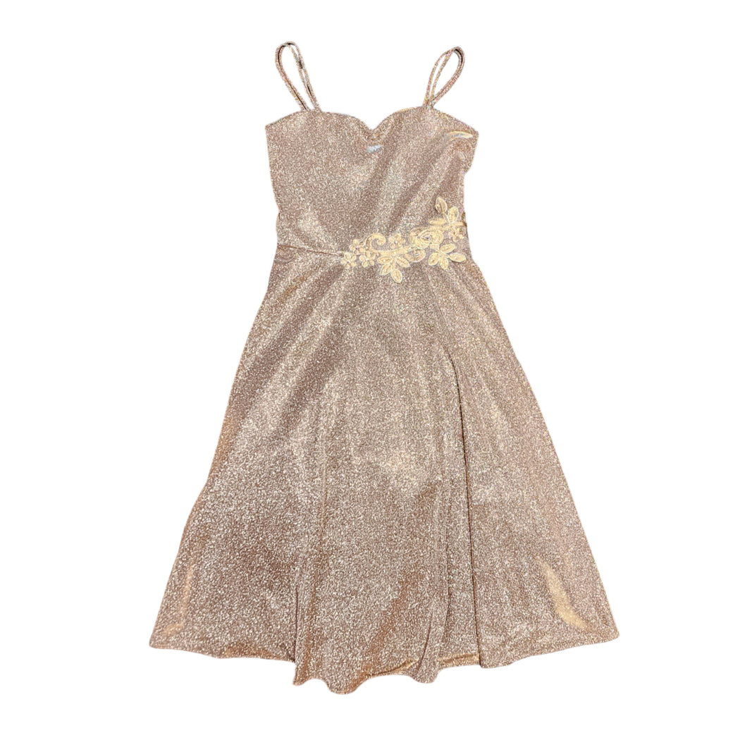 Rose Gold Shimmer Occasion Dress