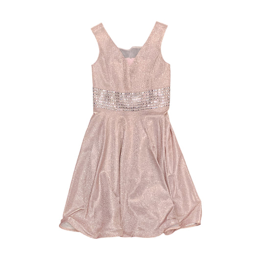 Shimmer and Rhinestone Occasion Dress