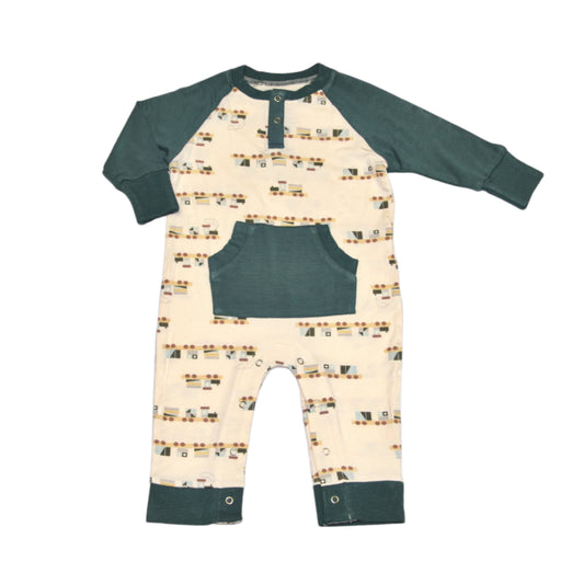 Bamboo Romper With Kangaroo Pocket