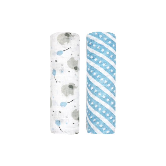 2 Pack Muslin Cotton Swaddles