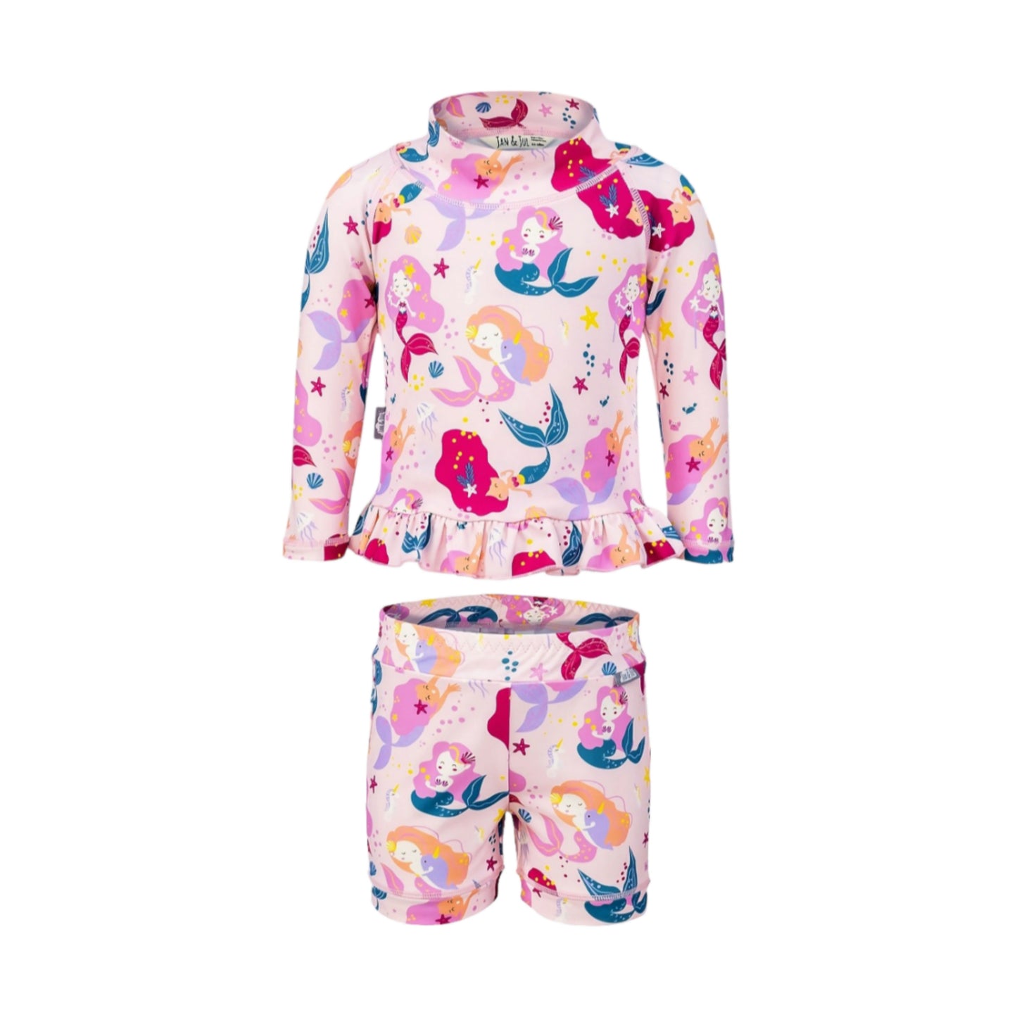 UV Rashguard Set(pink mermaid)