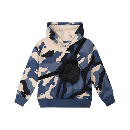 Fleece Hoodie With Crossbody Bag