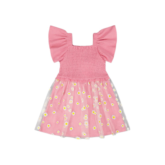 Smocked Jersey Dress