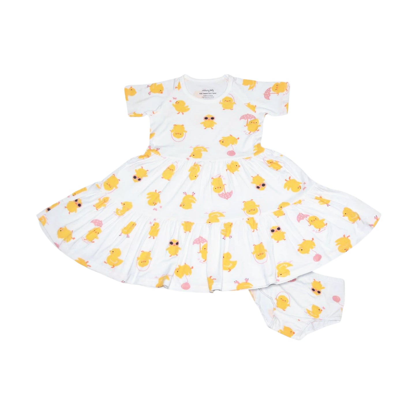 Bamboo Tiered Dress with Bloomer