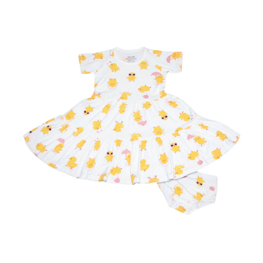 Bamboo Tiered Dress with Bloomer