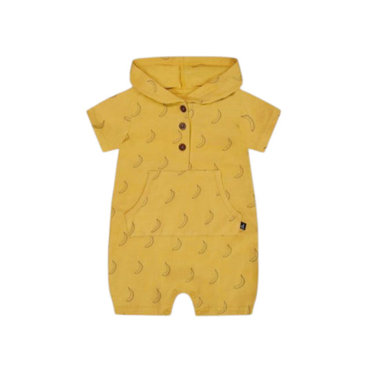 Organic Cotton Hooded Romper