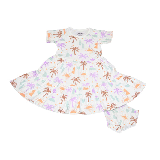 Bamboo Tiered Dress with Bloomer