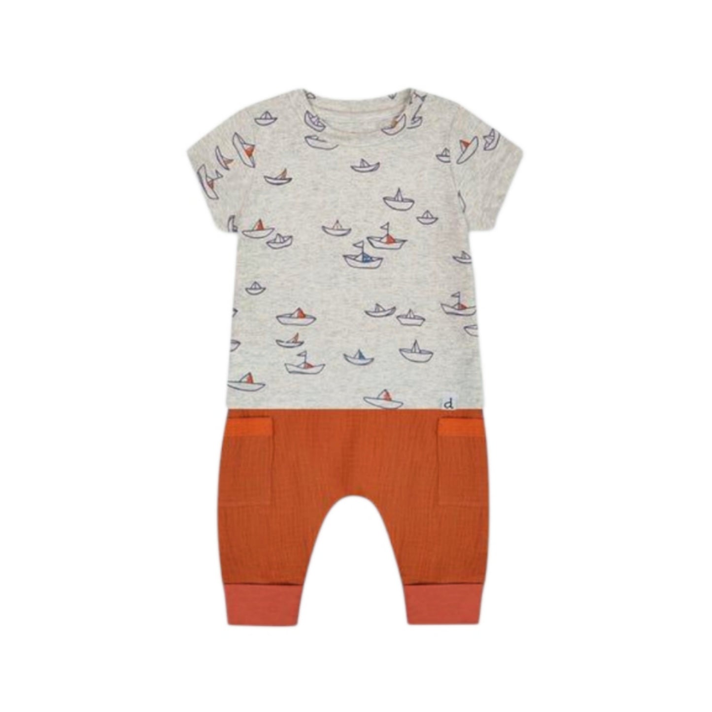 Organic Cotton Tee and Muslin Pants Set