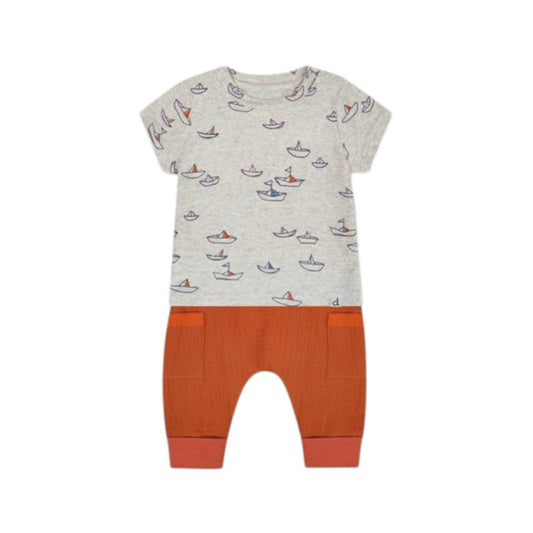 Organic Cotton Tee and Muslin Pants Set