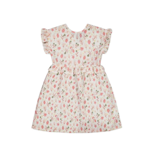 Seersucker Dress with Cap Sleeves