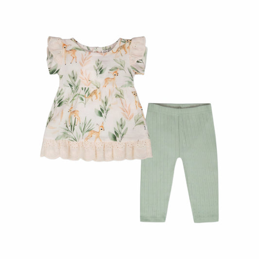 Muslin Cotton Tunic & Legging Set