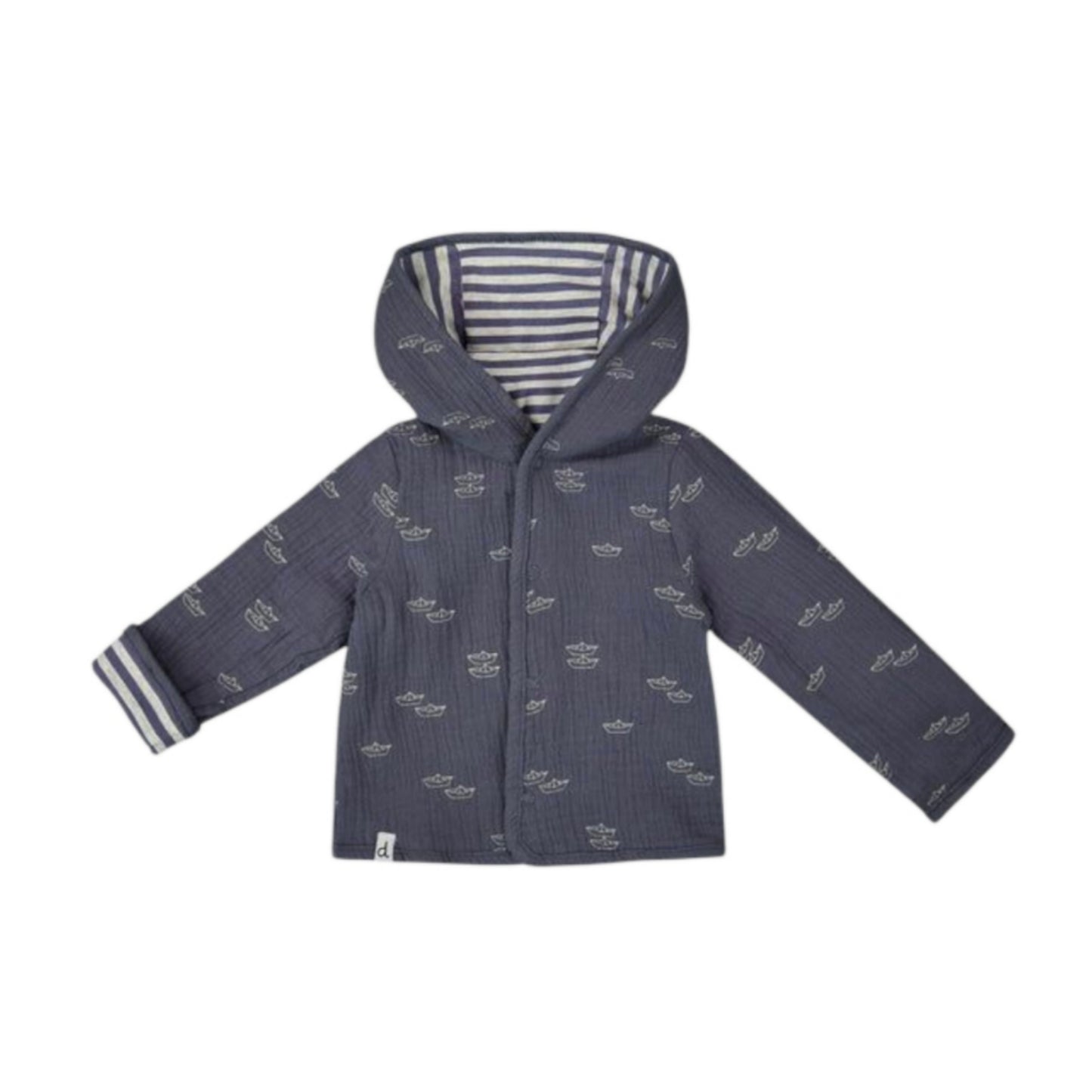 Reversible Muslin and Organic Cotton Hoodie