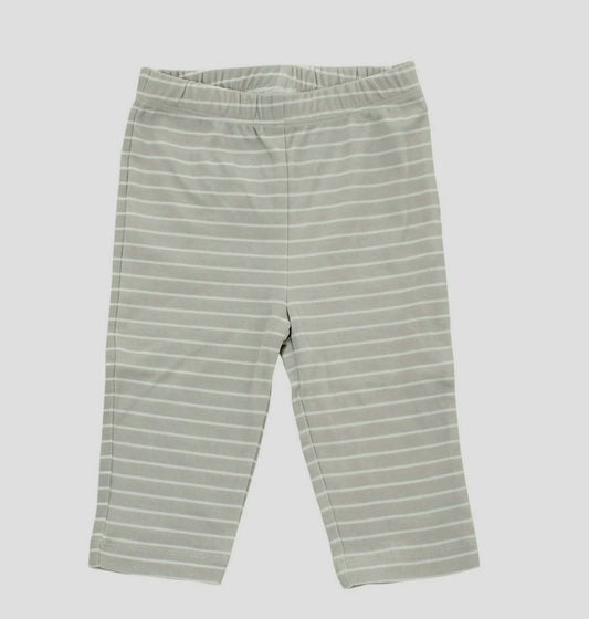 Organic Cotton Pullover Grey Stripe Pant