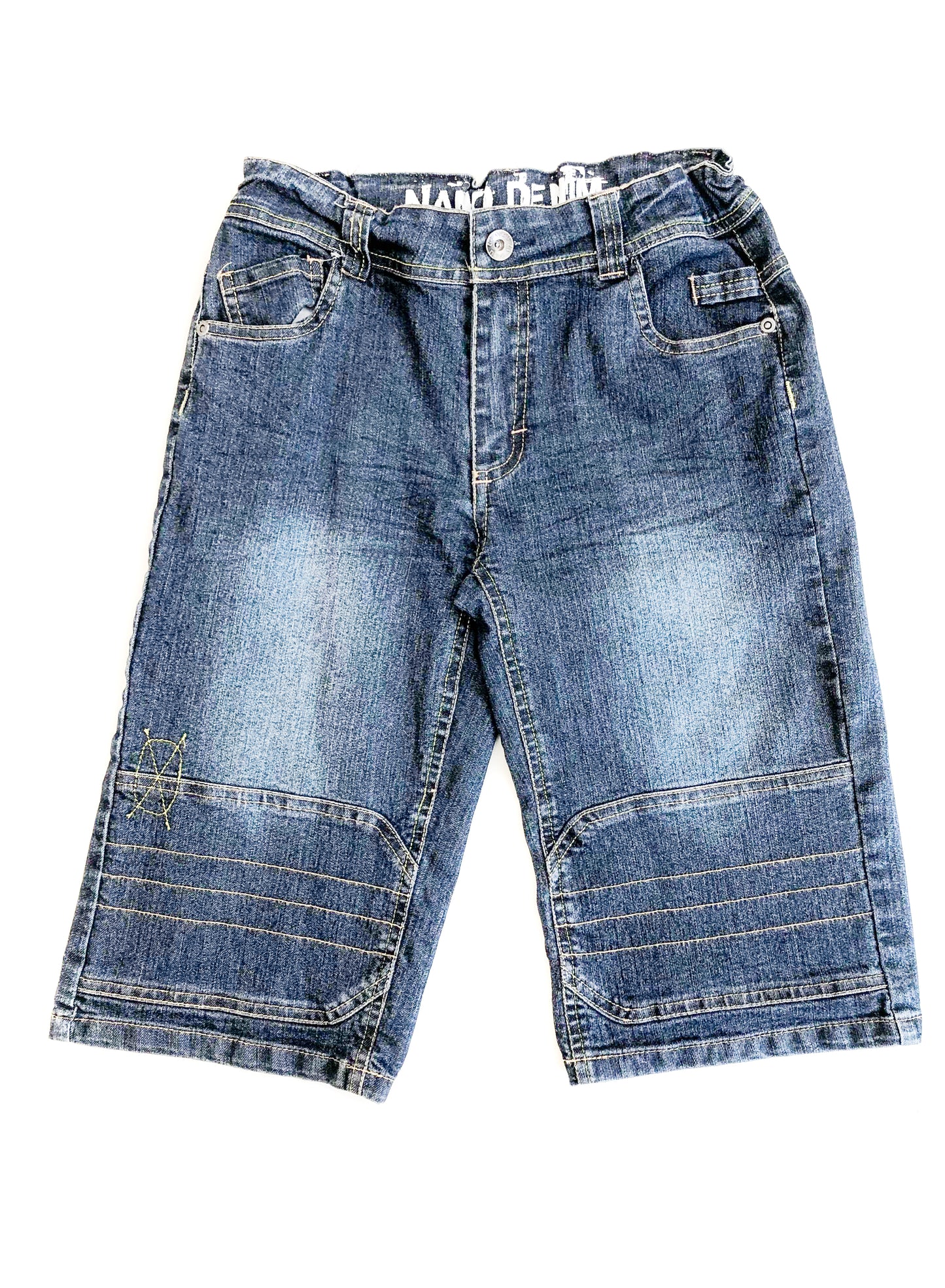 Faded Bermuda Jean Shorts