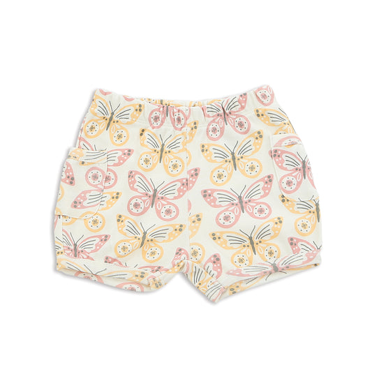 Organic Cotton Pocket Shorts-Butterfly