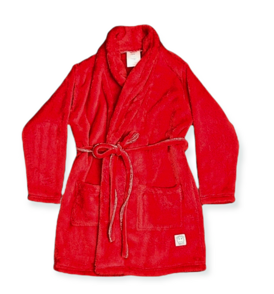 Red Plush House Coat