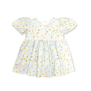 Blue Beauty Girl A-Line Dress