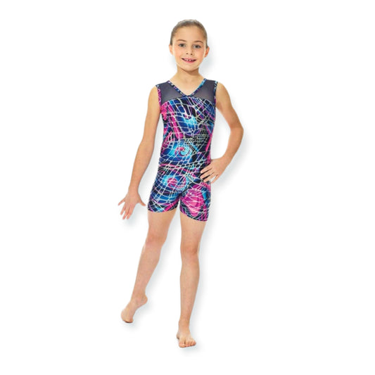 Mondor Printed Mesh Unitard style 17816