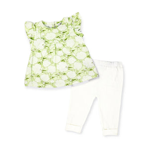 Green Floral 2 Piece Set