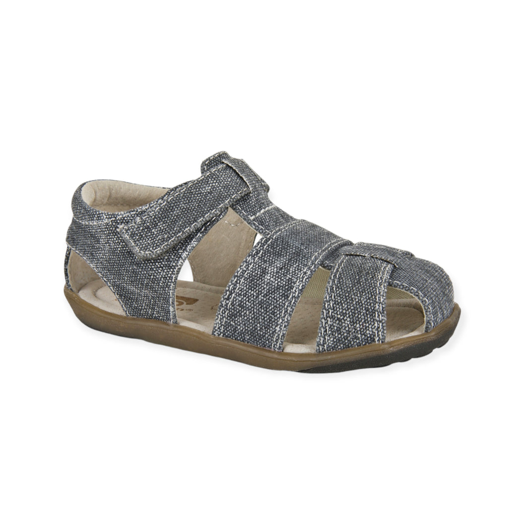 Jude Grey Canvas Sandals