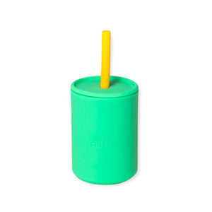 Mini Silicone Cup With Straw