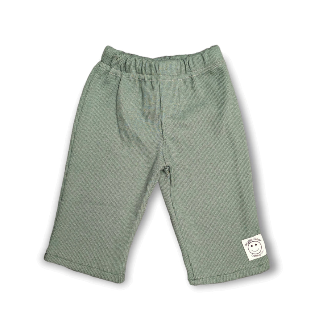 Sage Green Jersey Knit Pants