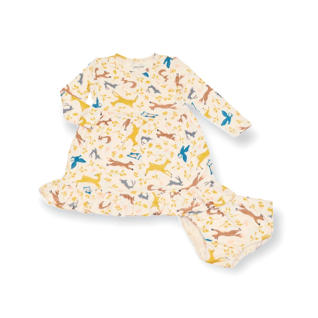 Woodland Bamboo Dress With Bloomer