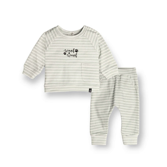 Organic Cotton Striped Sweater Set