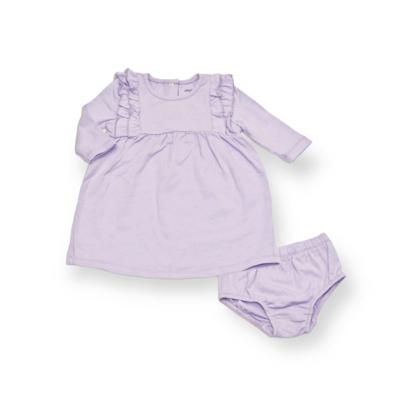 Organic Cotton Lavender Dress With Bloomer