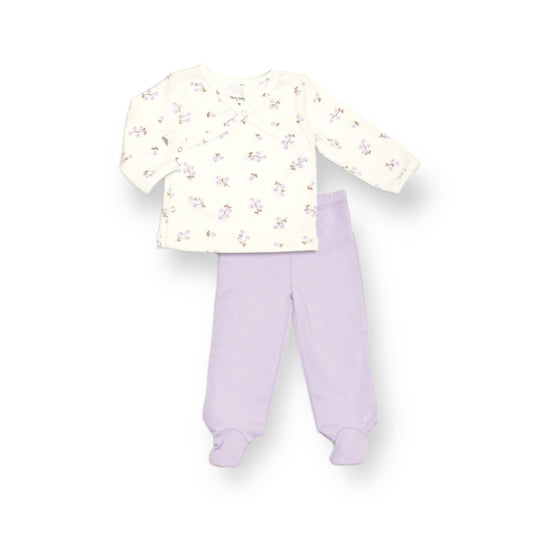 Organic Cotton Lavender Kimono Set