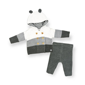 Grey Knit Sweater Set