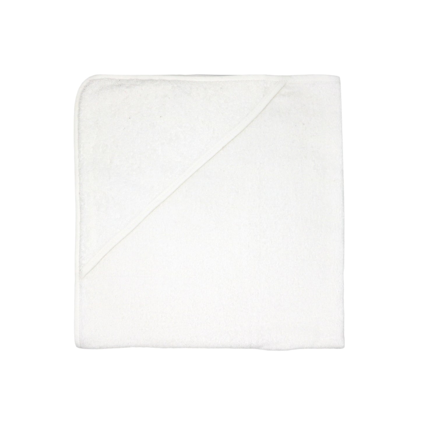 Solid White Hooded Towel