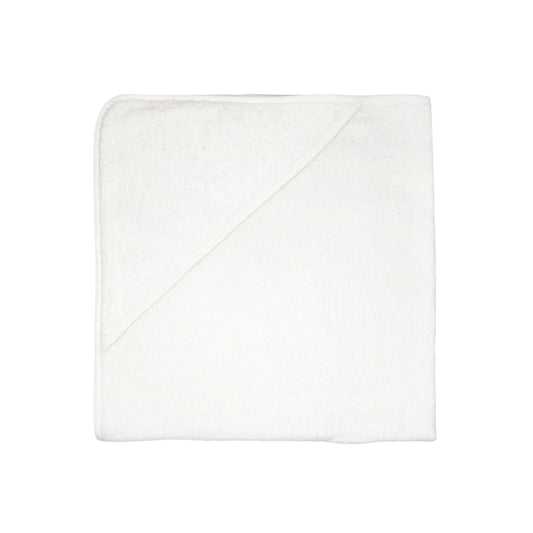 Solid White Hooded Towel