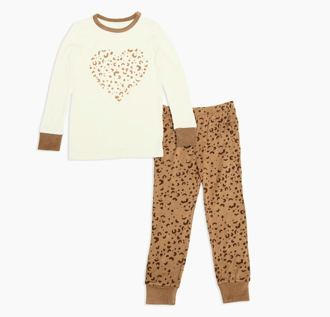 Leopard Print Bamboo Pajama Set