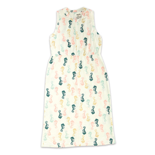 Bamboo Sea Horse Maxi Dress
