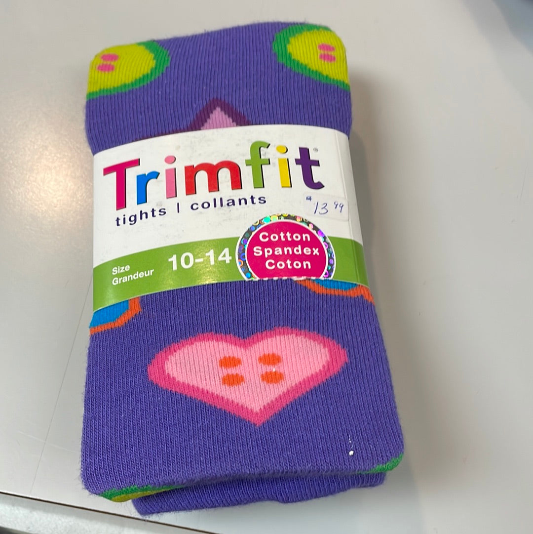 Printed trim fit tights
