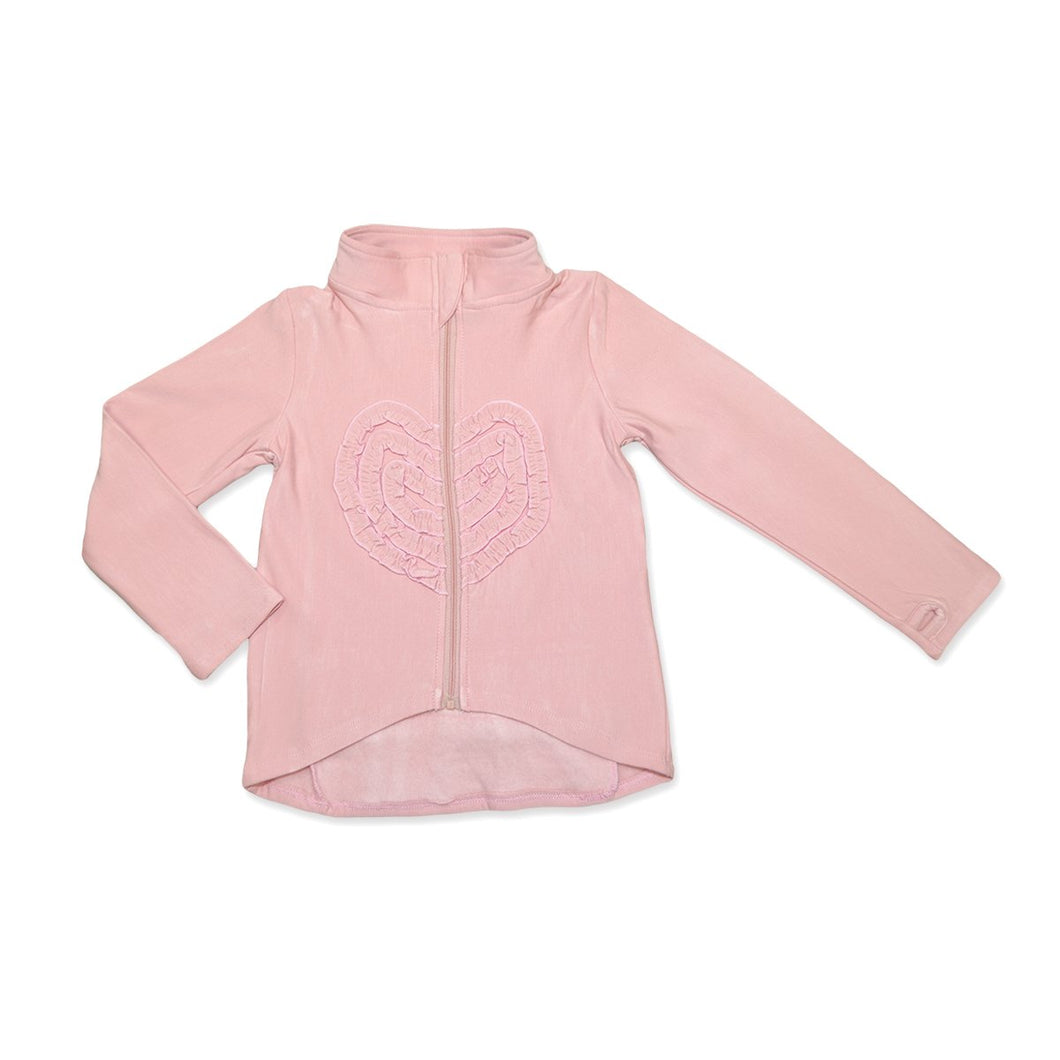 Powder Pink Bamboo Fleece Coat
