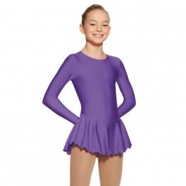 Mondor Long Sleeve Shiny Nylon Skate Dress
