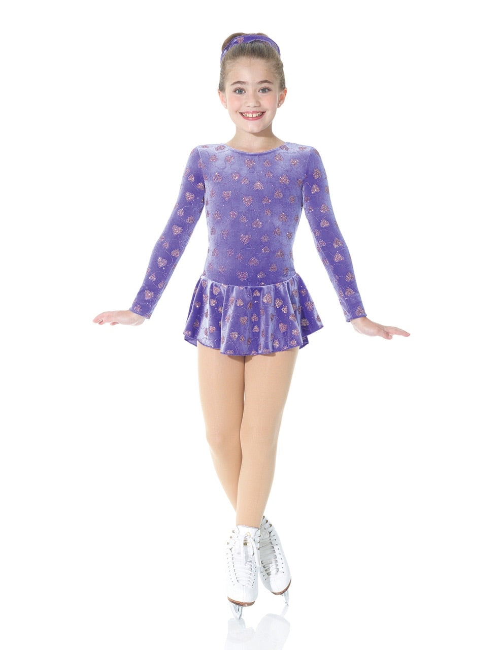 MONDOR 2723 SPARKLE VELVET SKATING DRESS