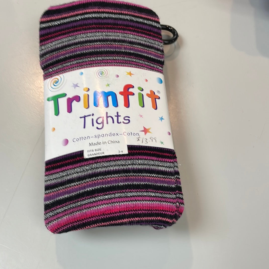 Printed trim fit tights