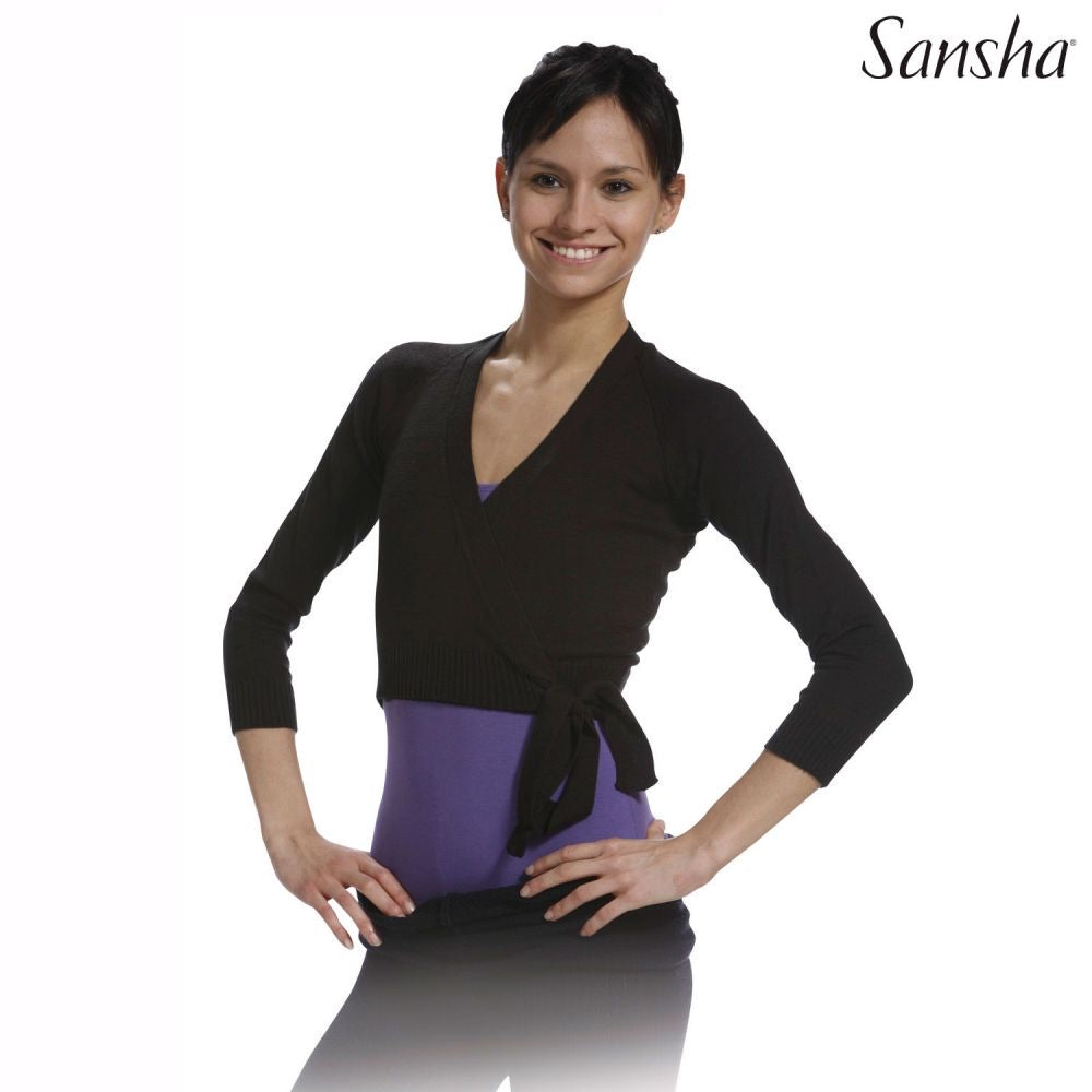 Sansha Long Sleeve Cross-Over Sweater